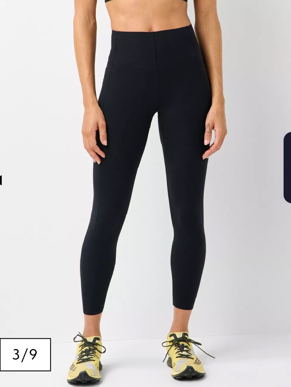 Sweaty Betty Power 7/8 Leggings with Side & Back Pockets - Black US 8